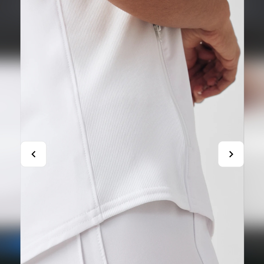 🩺 Landau Forward White Scrub Top - Picture 2 of 7